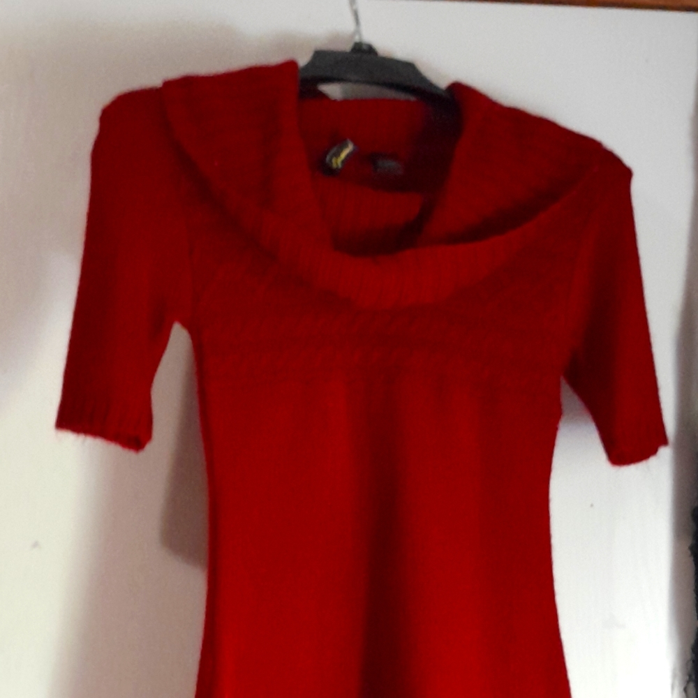 Gorgeous red sweater dress